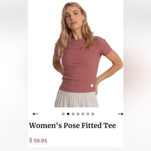 VUORI pose fitted t shirt